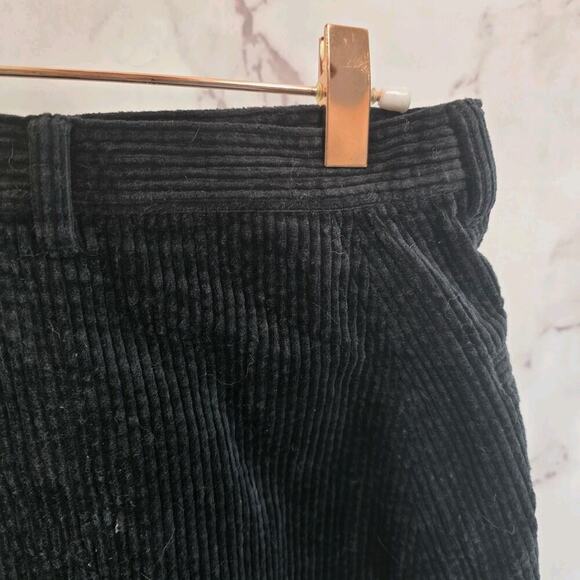 & Other Stories Skirt Womens 4 Small Black Corduroy Mini Asymmetric Angeles - Picture 9 of 10